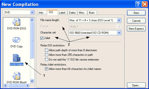 How to burn a DVD Video Disc with Nero Burning ROM old