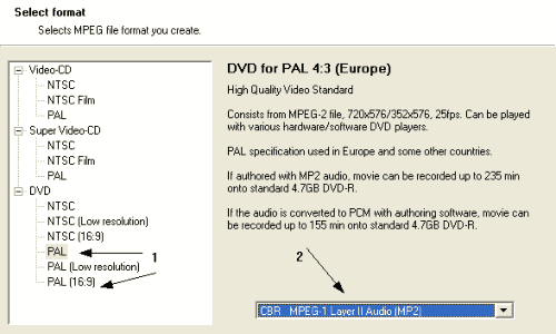 Hot to convert DivX XviD to DVD MPEG2 using TMPGEnc